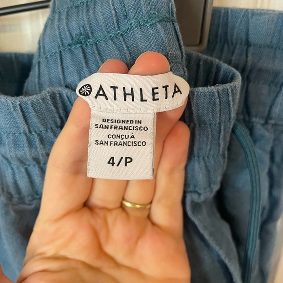 Athleta Retreat Linen Wide Leg Pants - Picture 5 of 9